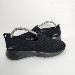 Skechers Go Walk Joy Sensational Day Womens Size 8 Black Slip On Stretch Shoes